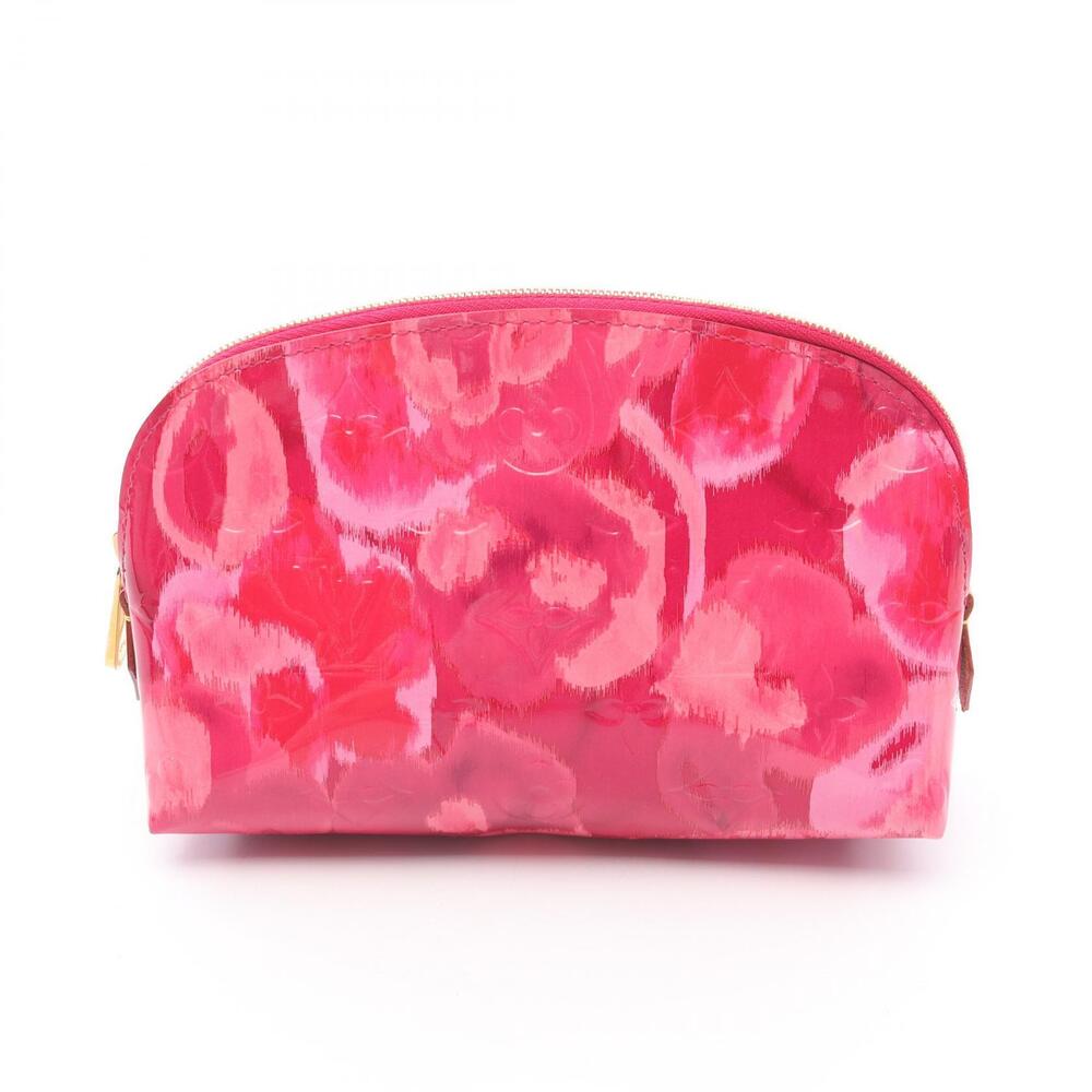 Louis Vuitton Cosmetic Ikat Flower Vernis Rose Pink Indien Bag Leather